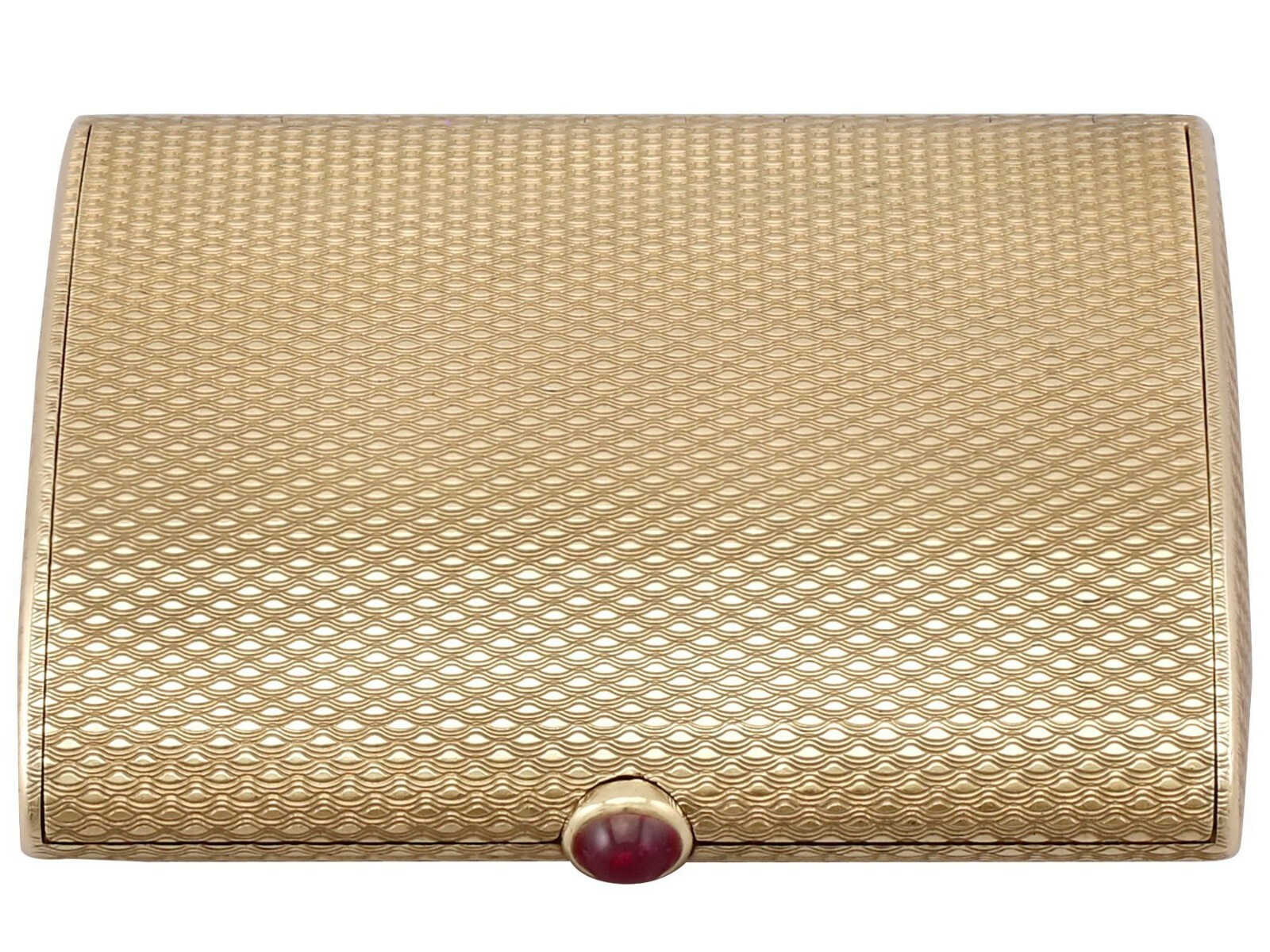 Vintage 9 ct Yellow Gold and 0.86ct Ruby Compact Vintage 9 ct Yellow Gold and 0.86ct Ruby Compact