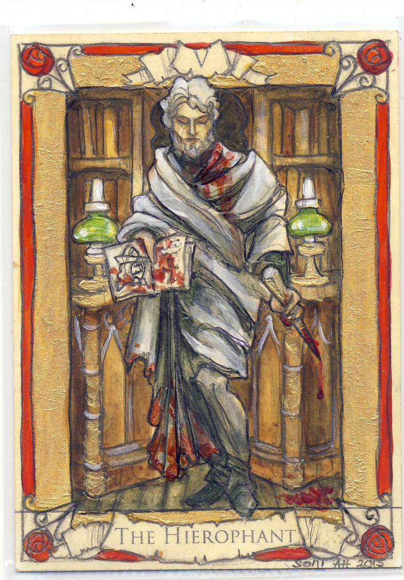 2015 Cryptozoic Penny Dreadful Tarot Sketch Card Soni Alcorn-Hender V The Heirop