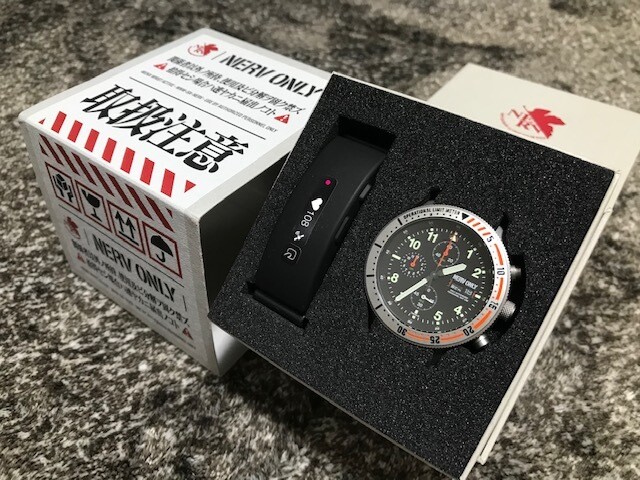SONY wena wrist active NERV Edition silver Evangelion smartwatch 2019 Limited SONY wena wrist active NERV Edition silver Evangelion smartwatch 2019 Limited