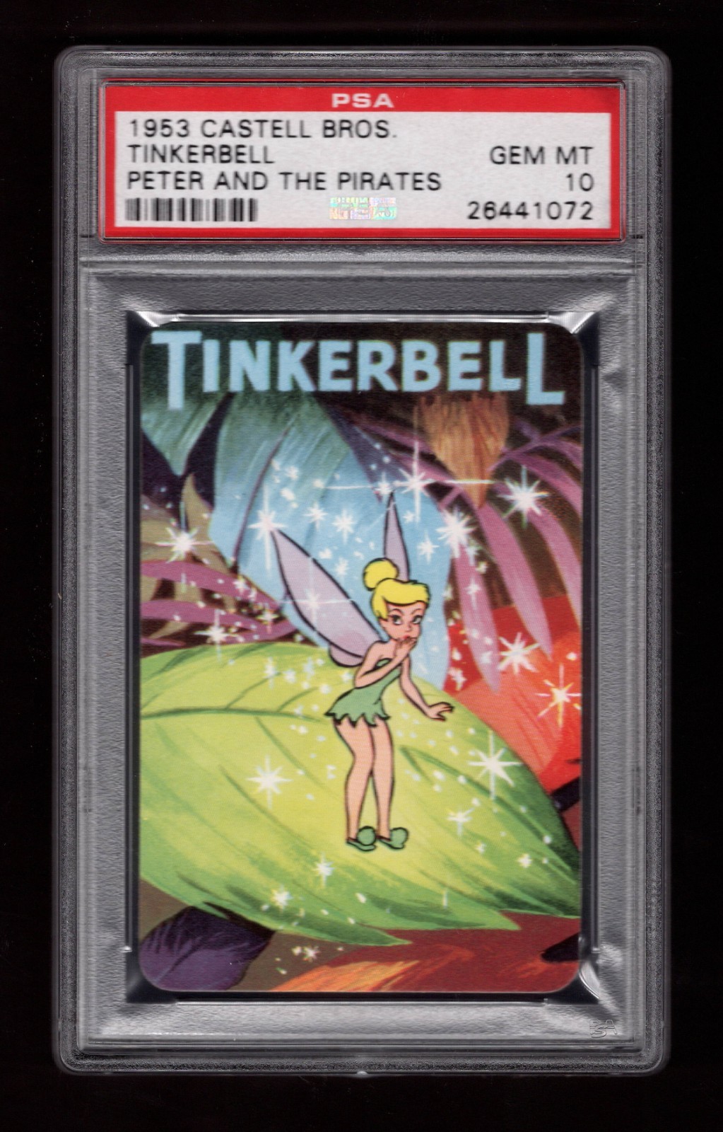 PSA 10 TINKERBELL 1953 Disney Peter Pan Castell CHARACTER CARD , HIGHEST 1 of 1 PSA 10 TINKERBELL 1953 Disney Peter Pan Castell CHARACTER CARD , HIGHEST 1 of 1