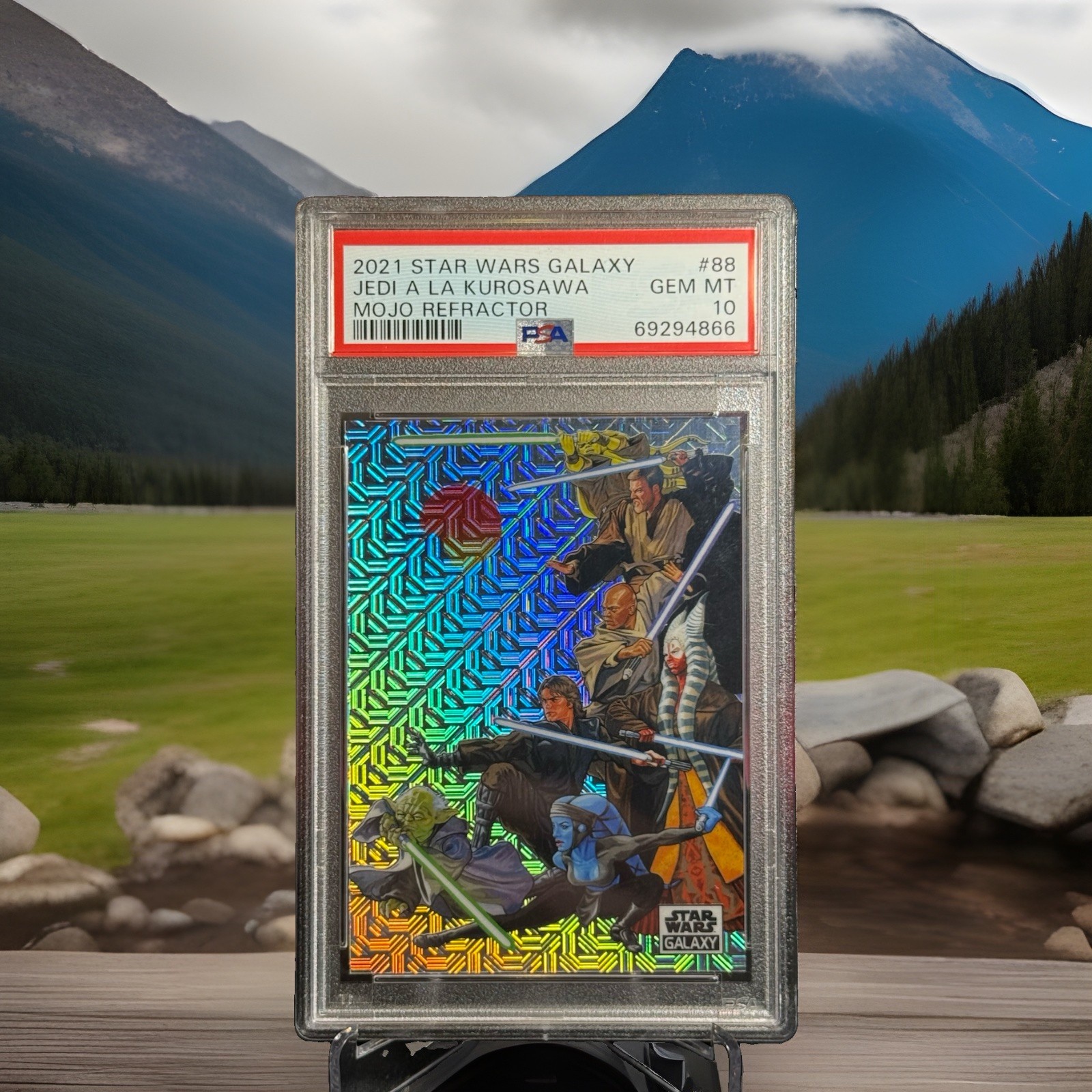 2021 Topps Star Wars Galaxy Chrome #88 Jedi A La Kurosawa Mojo 8/50 PSA 10 ⚔️✨⚔️ 2021 Topps Star Wars Galaxy Chrome #88 Jedi A La Kurosawa Mojo 8/50 PSA 10 ⚔️✨⚔️