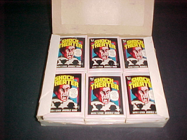 1975 TOPPS SHOCK THEATER(TEST) WAX BOX GEM MINT (ULTRA RARE) ONLY 2 BOXES KNOWN