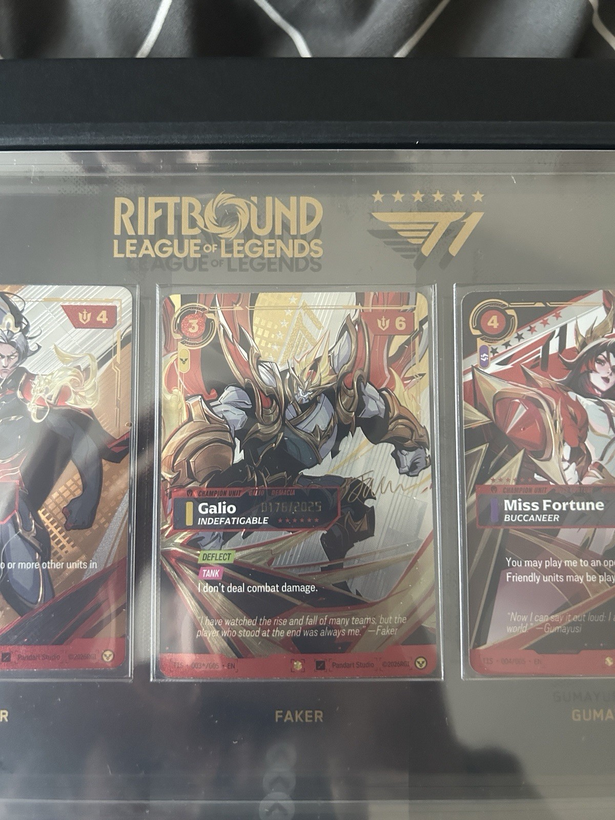 Faker Galio #176/2025 - Riftbound x T1 2025 Worlds Champion Signature English