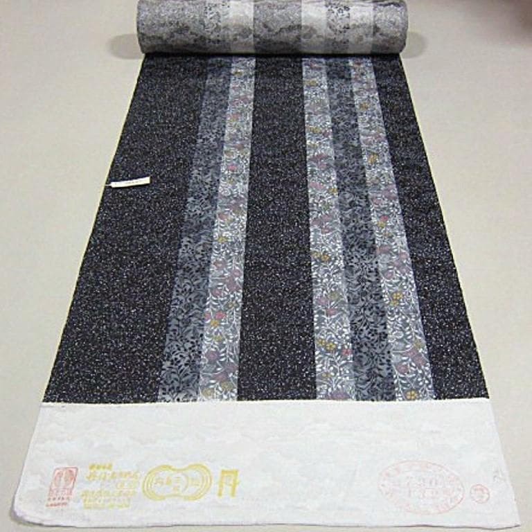 Japanese Width approx. 39cm new unmade Tango crepe pure silk Yuzen komon Japanese Width approx. 39cm new unmade Tango crepe pure silk Yuzen komon