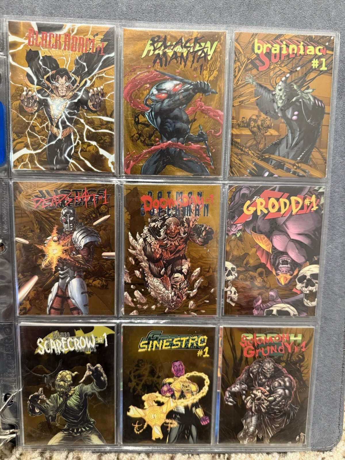 2015 cryptozoic DC Comics Super-Villains Gold Trading Card90+Patch9 complete set 2015 cryptozoic DC Comics Super-Villains Gold Trading Card90+Patch9 complete set