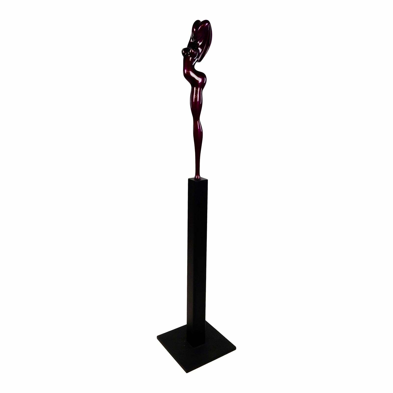 Paul Braslow -Voluptuous Aphroditis in Purple-Enameled Bronze Sculpture Paul Braslow -Voluptuous Aphroditis in Purple-Enameled Bronze Sculpture