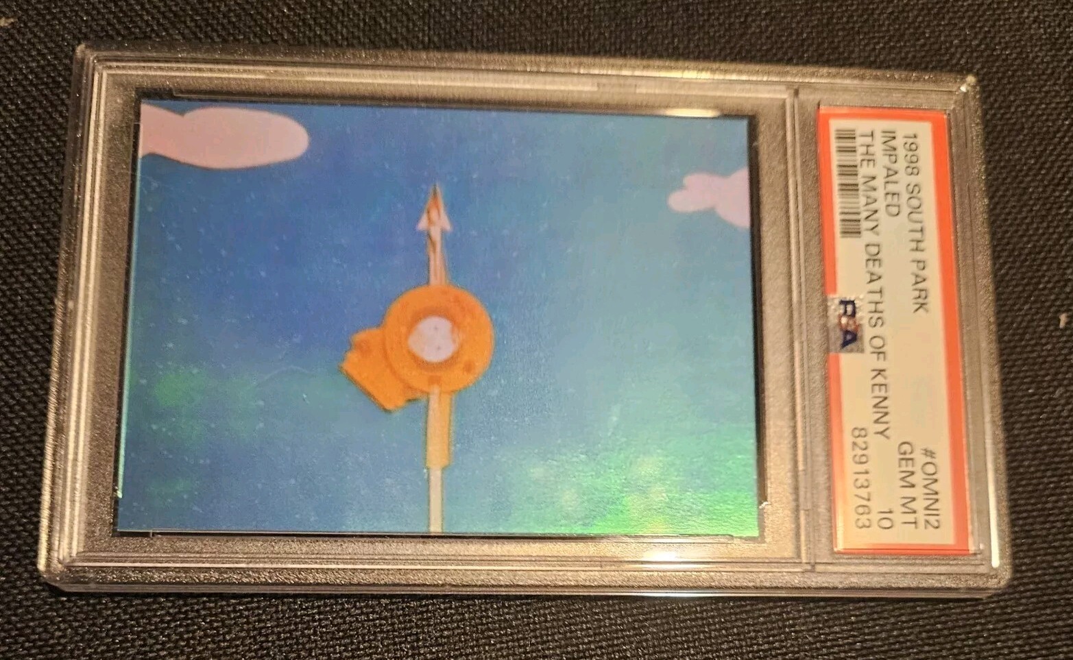 1998 SOUTH PARK #OMNI 2 IMPALED THE MANY DEATHS OF KENNY PSA 10  *CHASE CARD* 