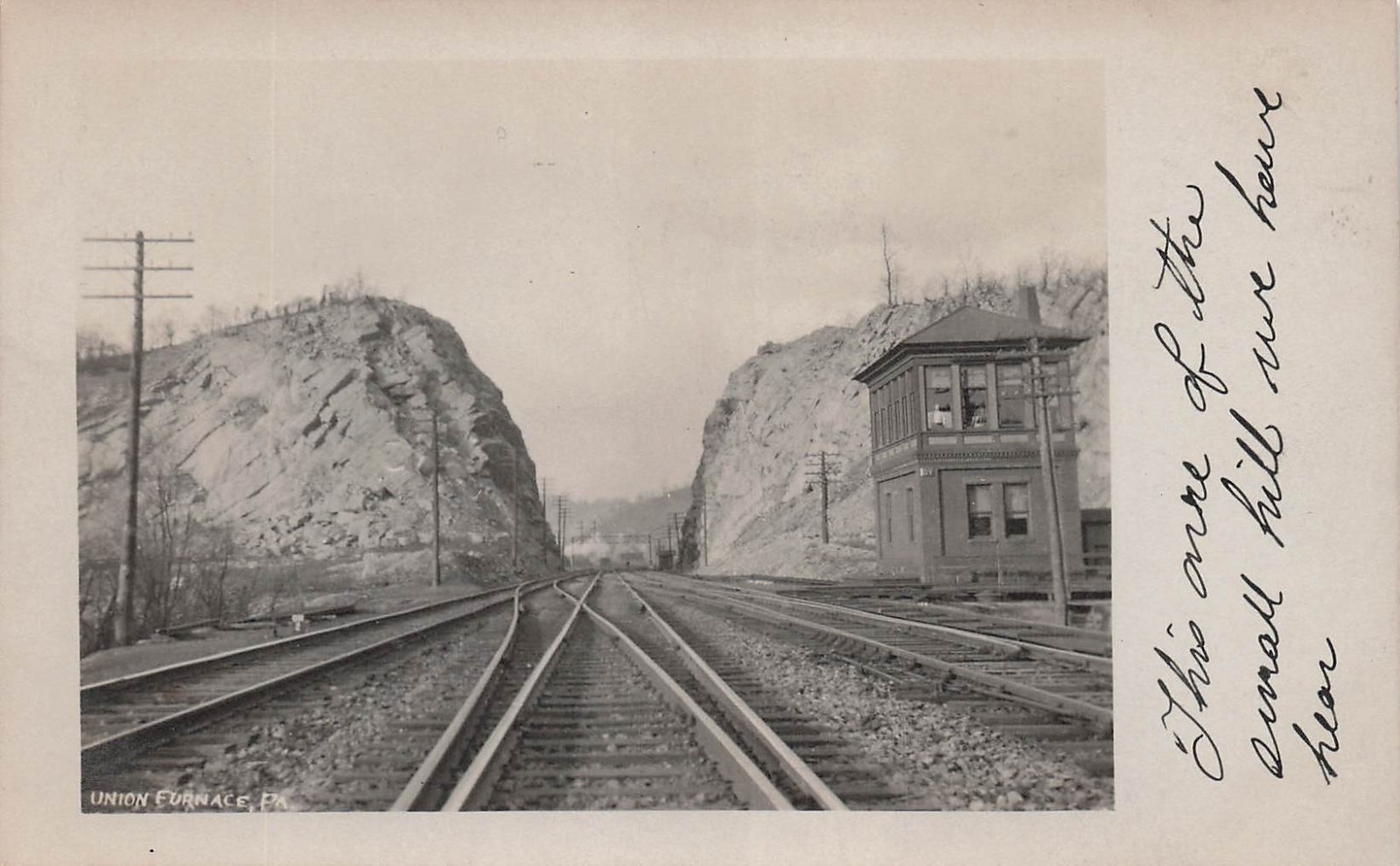RPPC Union Furnace PA Spruce Creek Train Railroad Depot Photo Postcard J72 RPPC Union Furnace PA Spruce Creek Train Railroad Depot Photo Postcard J72