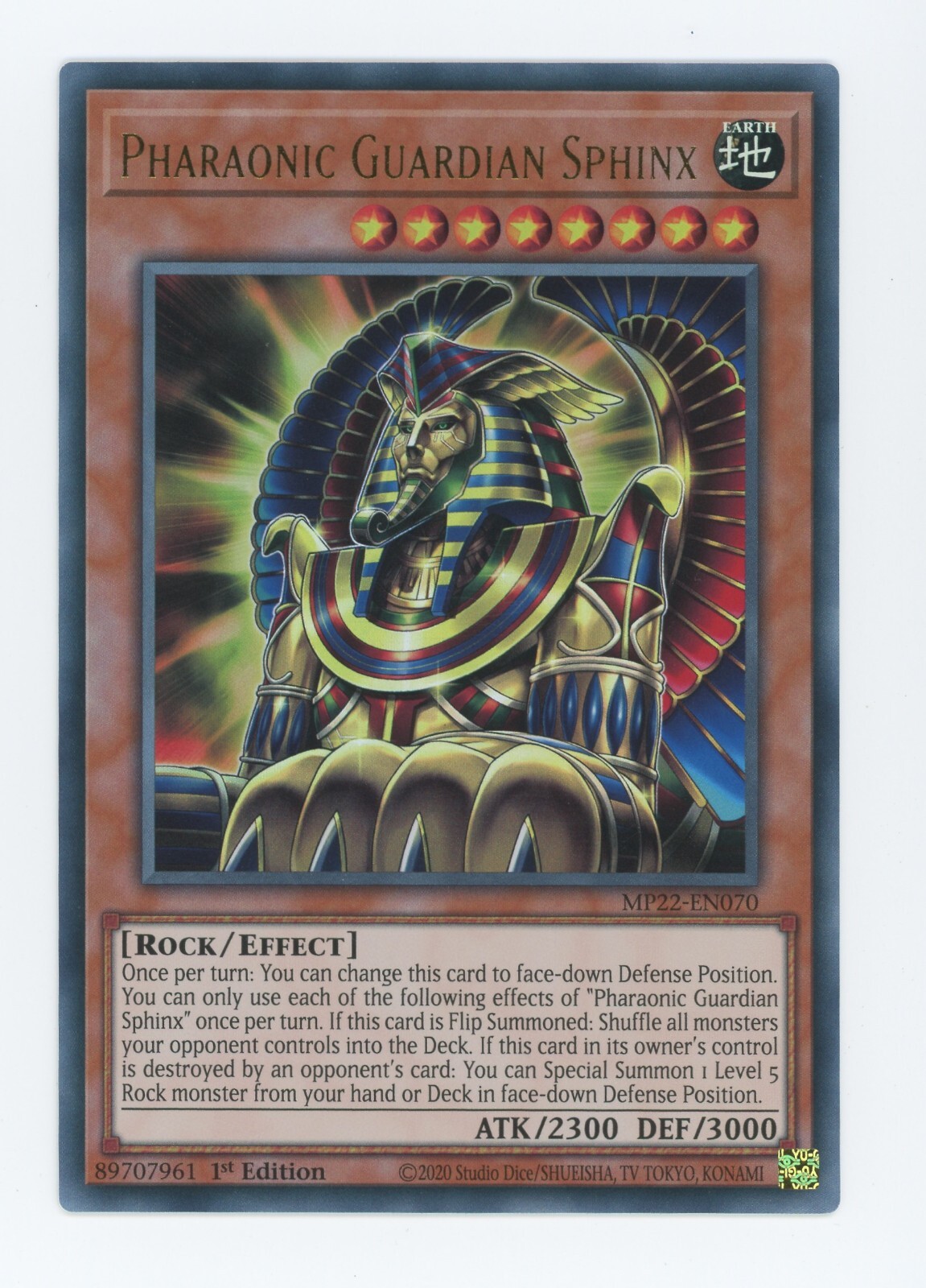 Yugioh Pharaonic Guardian Sphinx MP22-EN070 Ultra Rare 1stEdition NM x3 Play Set