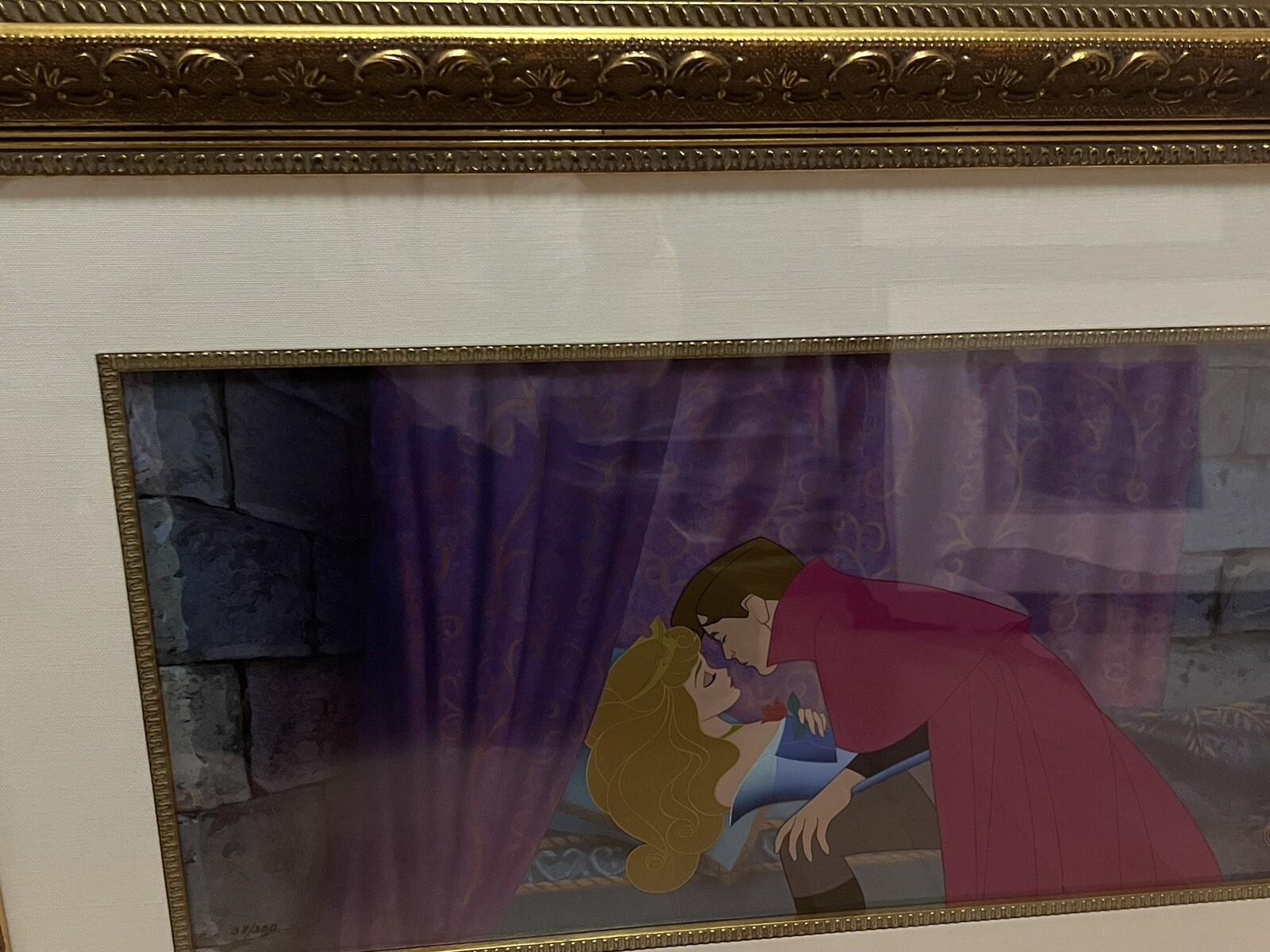 Disney Sleeping Beauty Cel True Love's Kiss Animation Art Edition Cell Disney Sleeping Beauty Cel True Love's Kiss Animation Art Edition Cell