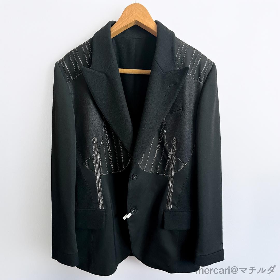 JEAN PAUL GAULTIER Men Japan Made Size L Embroidery Jacket 90S 2Way VHTF Designe JEAN PAUL GAULTIER Men Japan Made Size L Embroidery Jacket 90S 2Way VHTF Designe