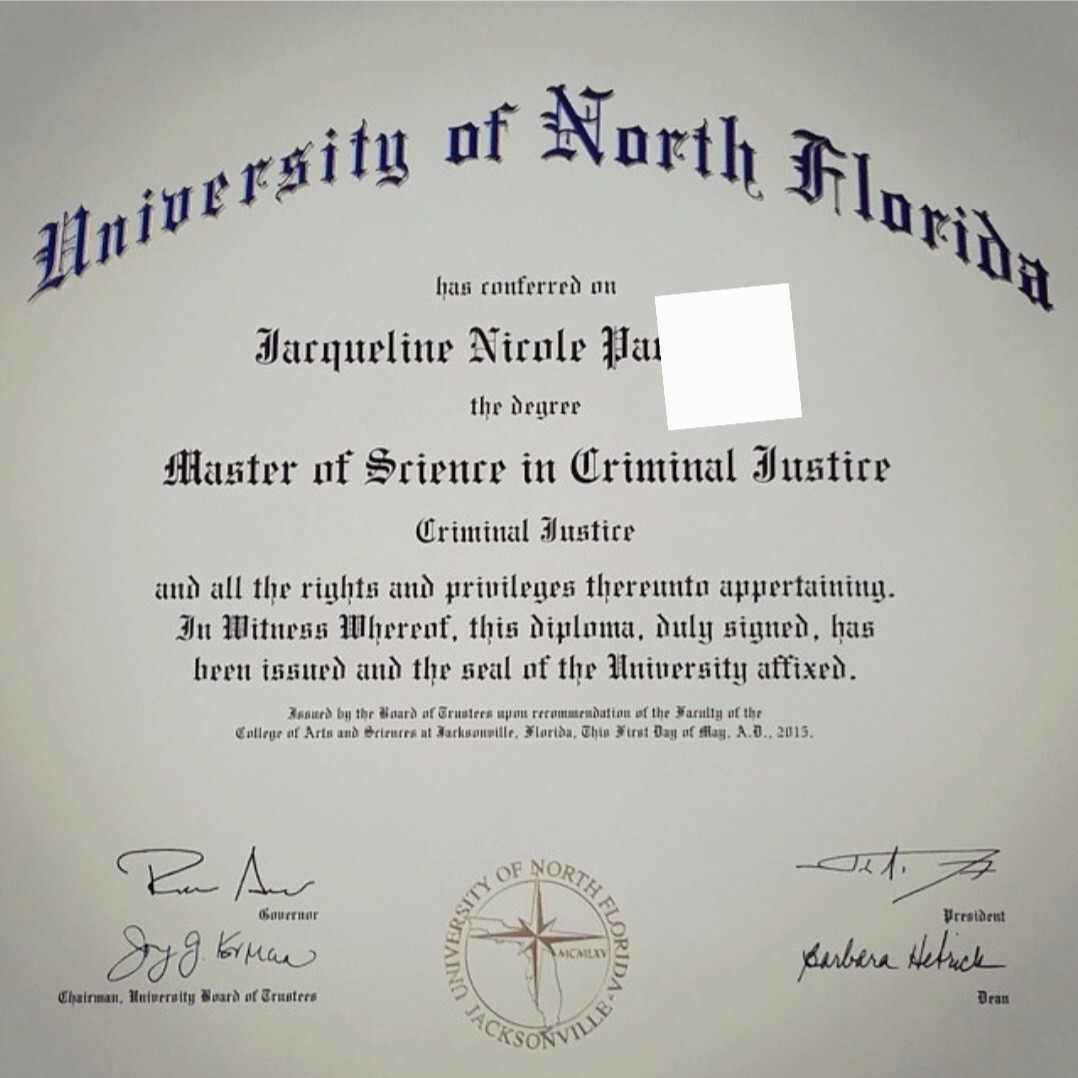 Masters degree diploma UNF criminal justice 2015 to pay off student loan debt Masters degree diploma UNF criminal justice 2015 to pay off student loan debt
