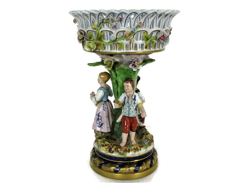 French Sevres Large Table Centerpiece Marked Porcelain Figurines Delicate WOW French Sevres Large Table Centerpiece Marked Porcelain Figurines Delicate WOW