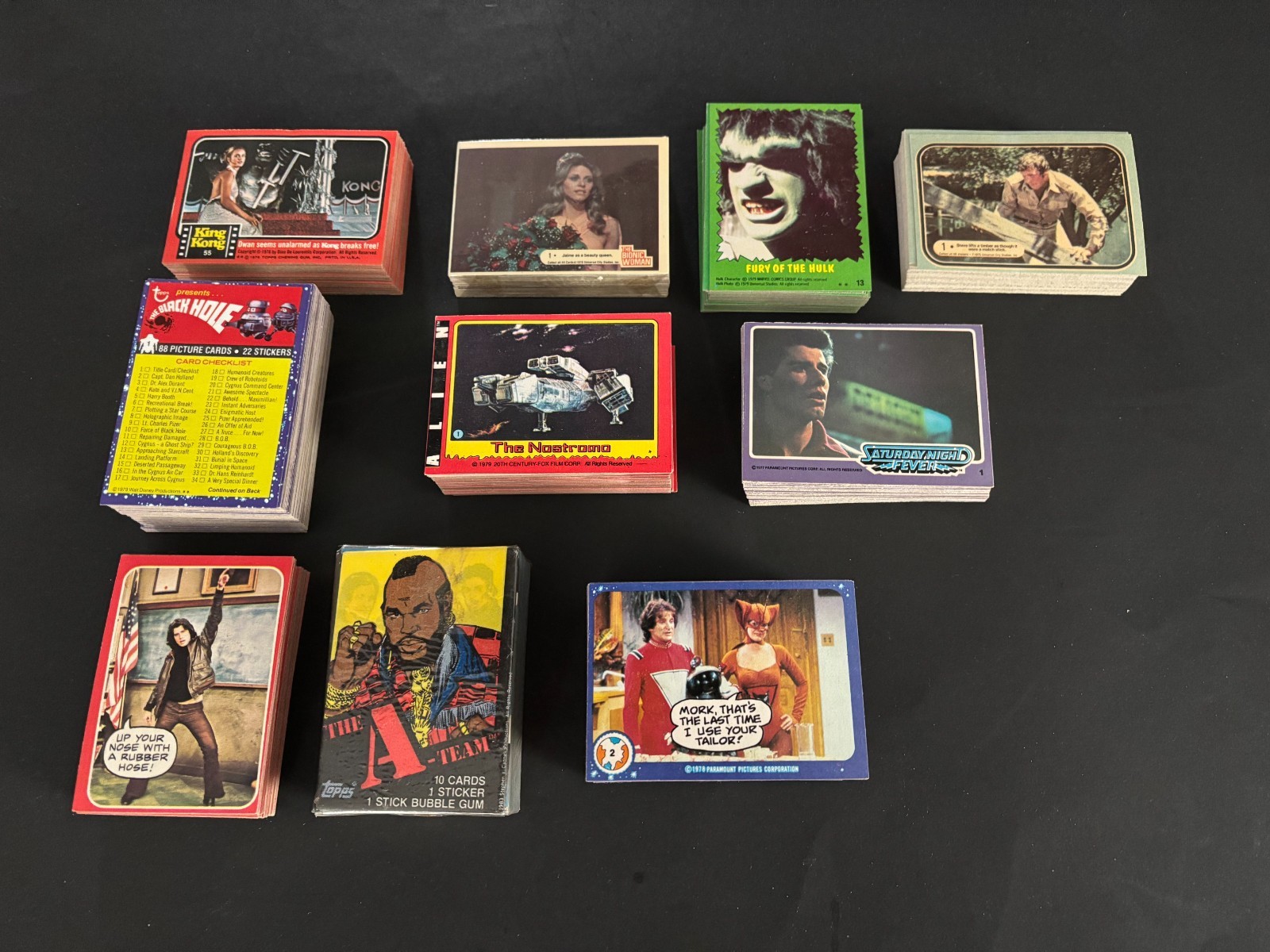 HUGE 1970S NON SPORT SET ( LOT 10CT) LOT NM-MINT INC. SIX MILLION $ MAN ETC HUGE 1970S NON SPORT SET ( LOT 10CT) LOT NM-MINT INC. SIX MILLION $ MAN ETC