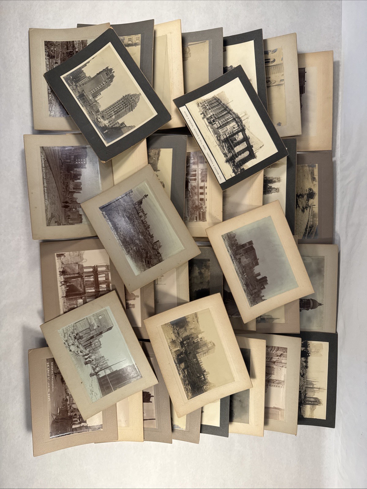 1906 San Francisco Earthquake Damage - Lot of 35 original antique photographs 1906 San Francisco Earthquake Damage - Lot of 35 original antique photographs