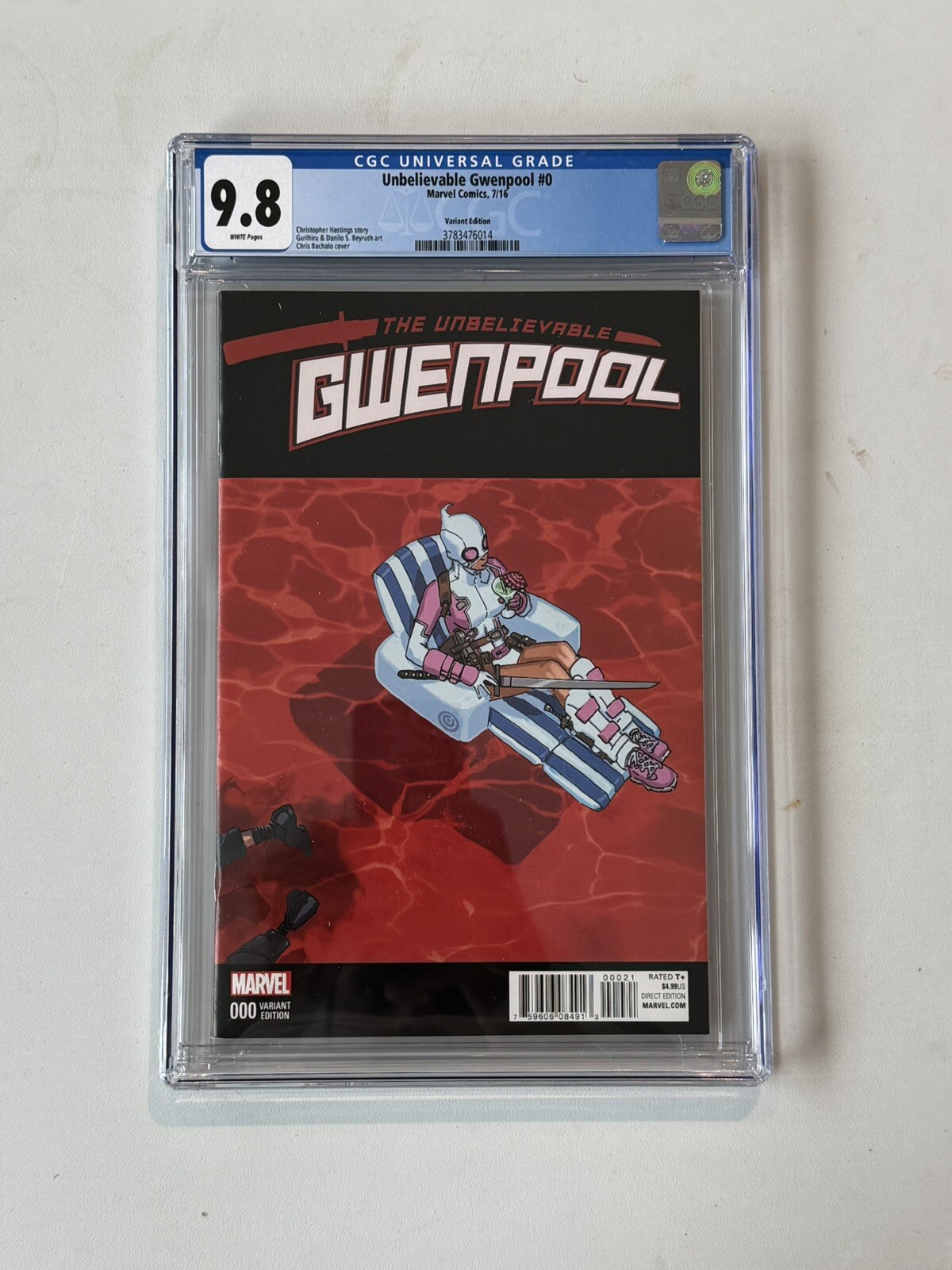 Unbelievable Gwenpool 0 CGC 9.8 1:25 Bachalo Variant Rare Only 10 9.8s On Census
