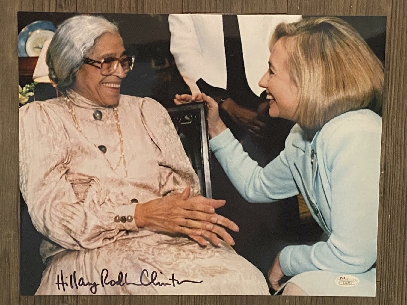 HILLARY RODHAM CLINTON signed / autographed 11x14 photo ~ Rosa Parks ~ JSA/LOA