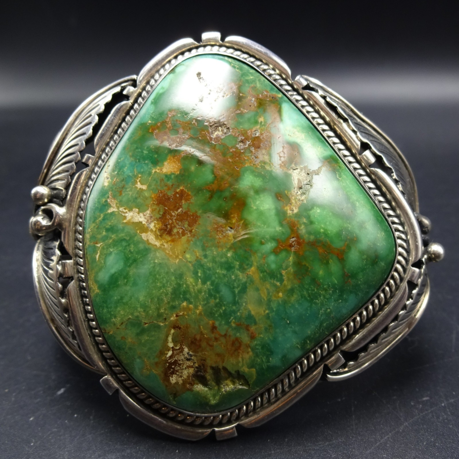 ROBERT NOREEN KELLY Navajo HUGE ROYSTON TURQUOISE Cuff BRACELET Sterling Silver ROBERT NOREEN KELLY Navajo HUGE ROYSTON TURQUOISE Cuff BRACELET Sterling Silver
