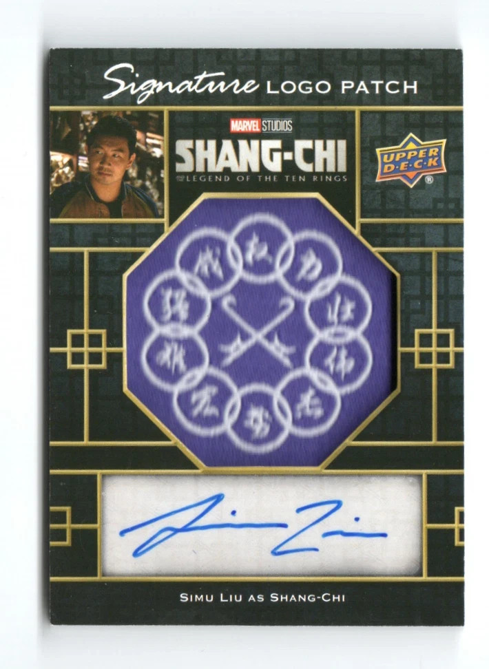 Shang-Chi Logo Patch Signature Auto Autograph SCAP-SI Simu Liu Shang-Chi #37/ 49 Shang-Chi Logo Patch Signature Auto Autograph SCAP-SI Simu Liu Shang-Chi #37/ 49