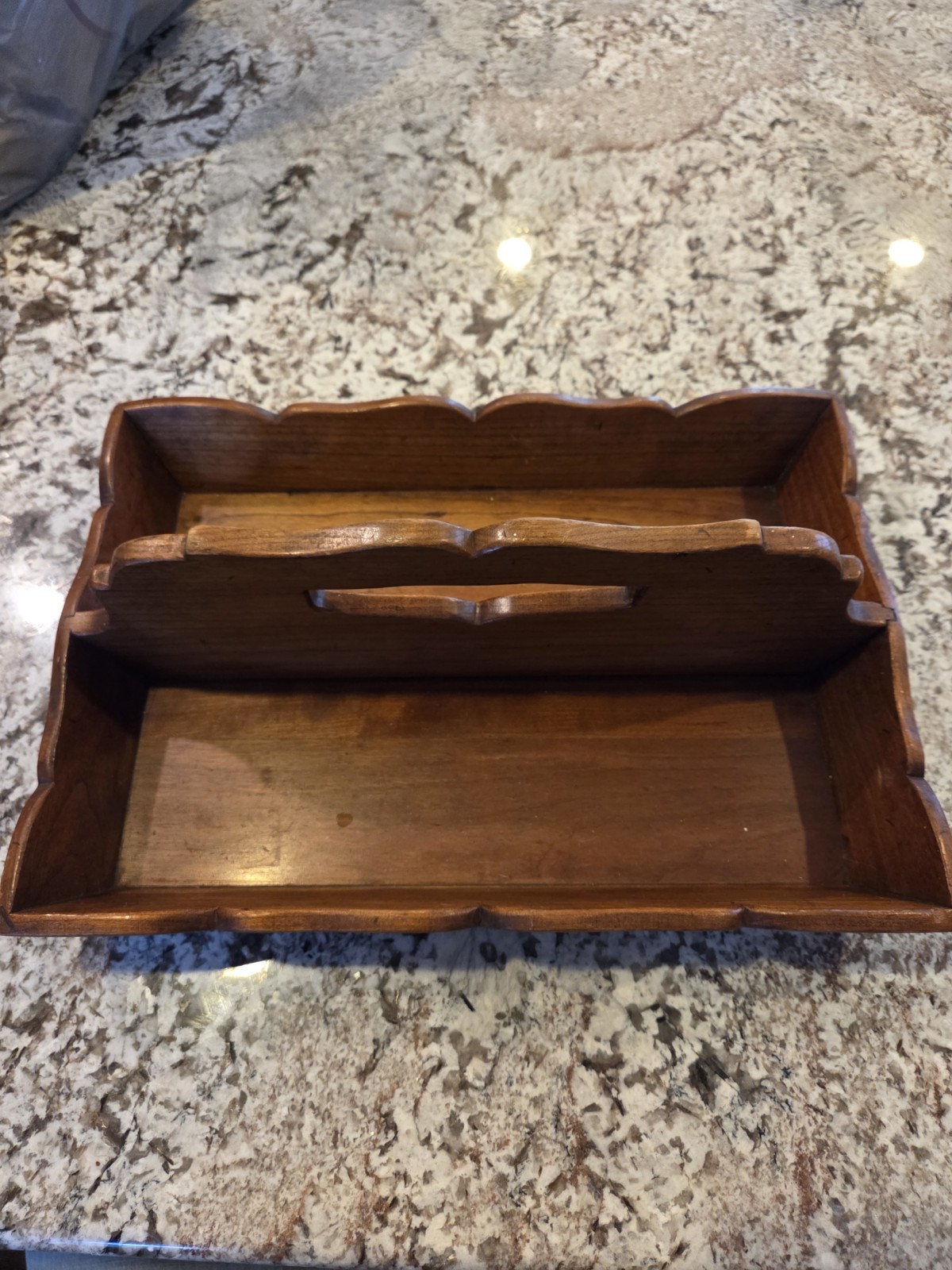 Rare Leopold Stickley Cherry Knife Tray Cutler Wood 1950s Colonial Revival Rare Leopold Stickley Cherry Knife Tray Cutler Wood 1950s Colonial Revival