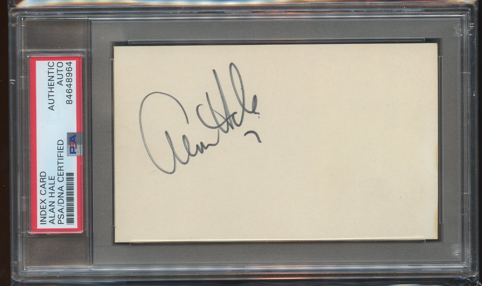 Alan Hale Jr signed autograph Vintage 3x5 The Skipper Gilligan's Island PSA Slab Alan Hale Jr signed autograph Vintage 3x5 The Skipper Gilligan's Island PSA Slab
