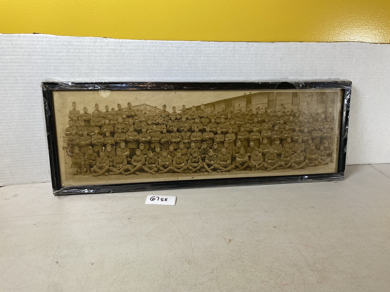 WW1 WW2 Military Panoramic Photo 1918 Company M 360 Infantry 90th Division 67S5 WW1 WW2 Military Panoramic Photo 1918 Company M 360 Infantry 90th Division 67S5