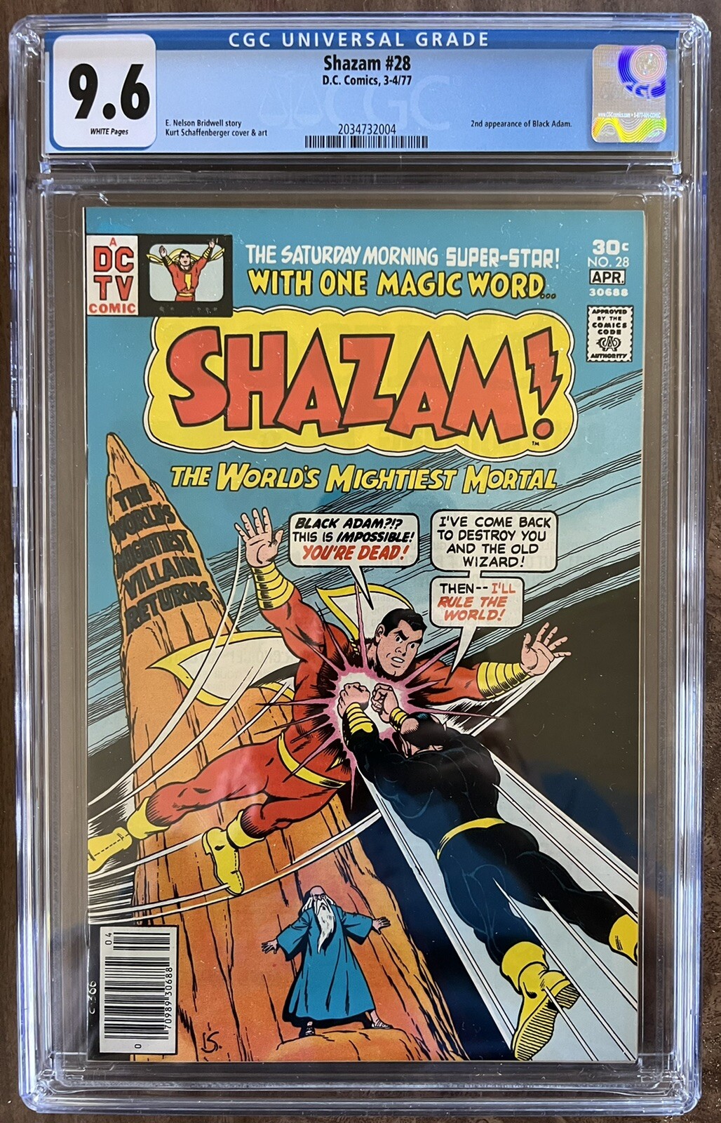 Shazam #28 (1977) CGC 9.6 Black Adam 1st since Golden Age Dwayne Johnson Movie