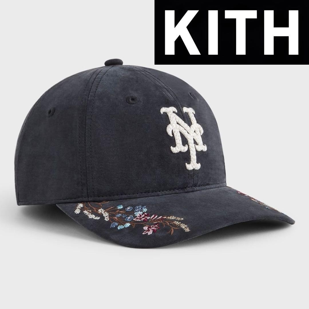KITH Men Cap Hat Mets 47 Beautiful Embroidery And Coloring Fabric Limited Editio KITH Men Cap Hat Mets 47 Beautiful Embroidery And Coloring Fabric Limited Editio