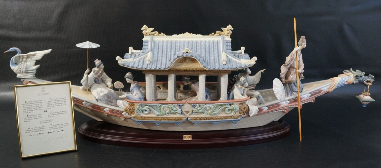 Lladro Kitakami Cruise 1605 With Original Box Lladro Kitakami Cruise 1605 With Original Box