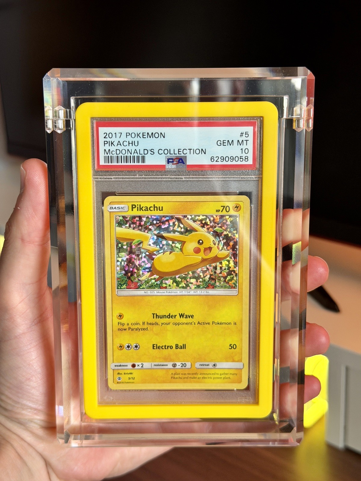 Pikachu 2017 Pokémon McDonald's Collection Promo 5/12 PSA 10 POP 5 (3.97% GM) Pikachu 2017 Pokémon McDonald's Collection Promo 5/12 PSA 10 POP 5 (3.97% GM)