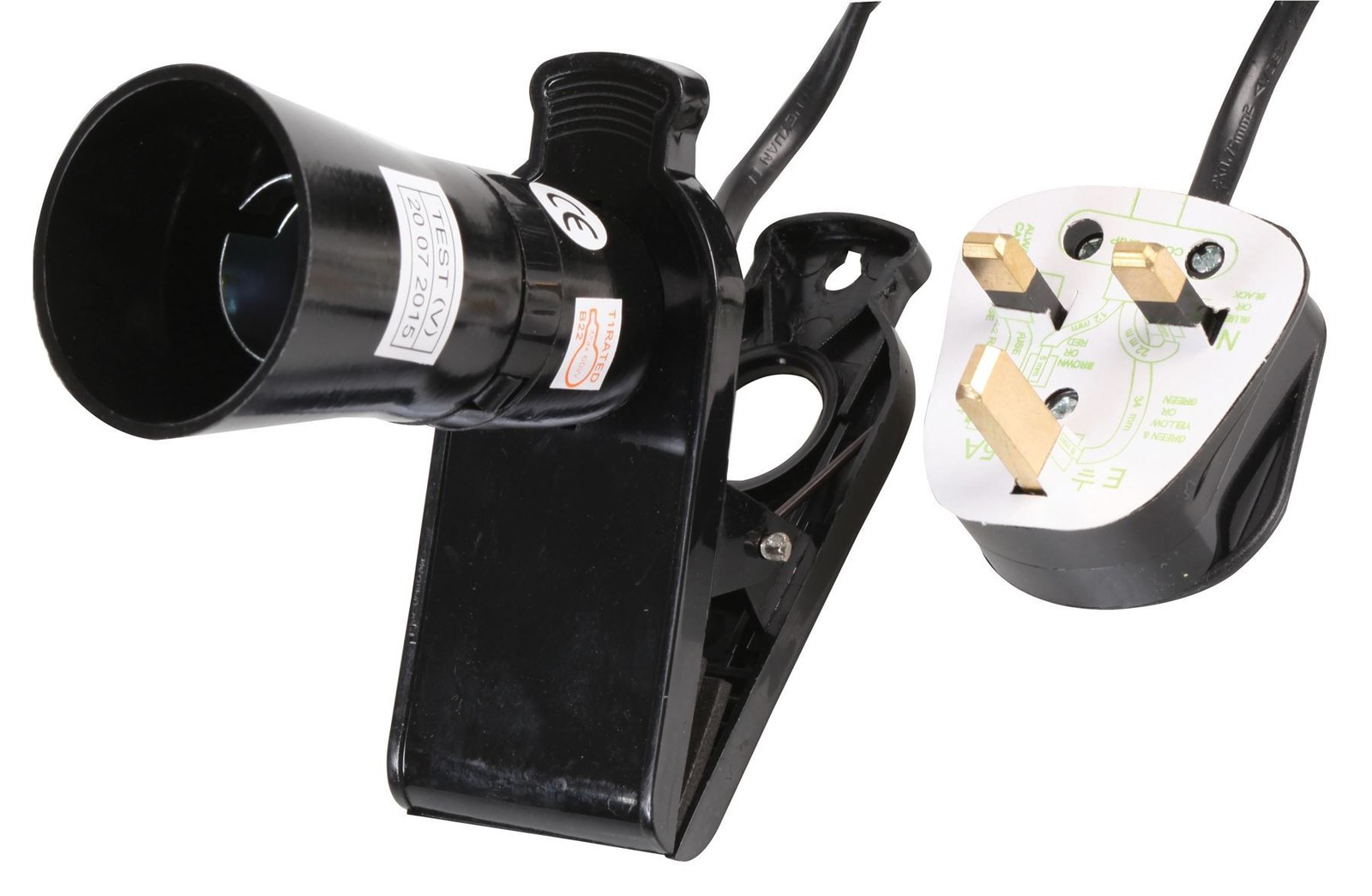 PRO ELEC - Black Clip-on Lamp Socket PRO ELEC - Black Clip-on Lamp Socket