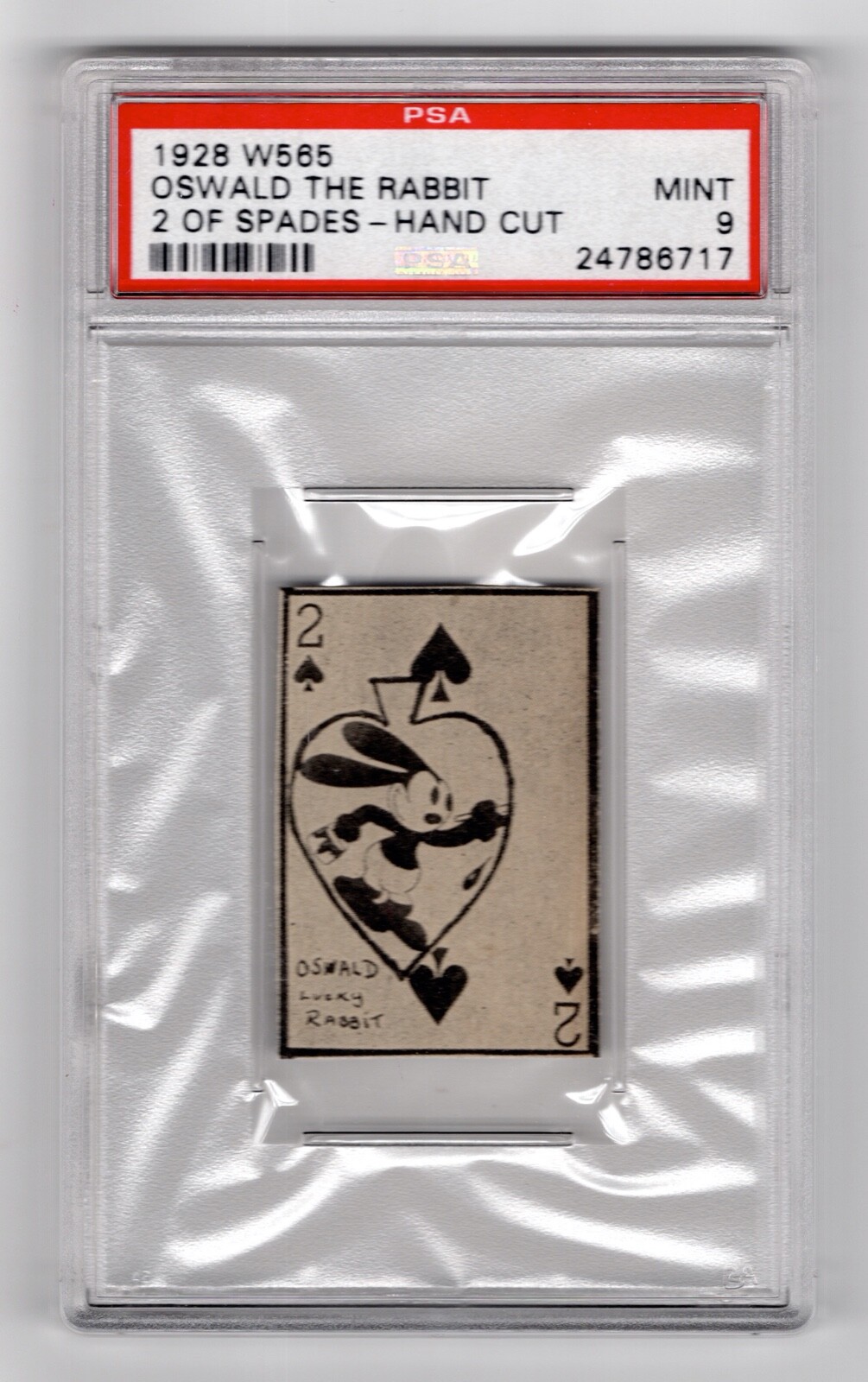 PSA 9 OSWALD The RABBIT by WALT DISNEY on 1928 W565 Card THE HIGHEST EVER GRADED PSA 9 OSWALD The RABBIT by WALT DISNEY on 1928 W565 Card THE HIGHEST EVER GRADED