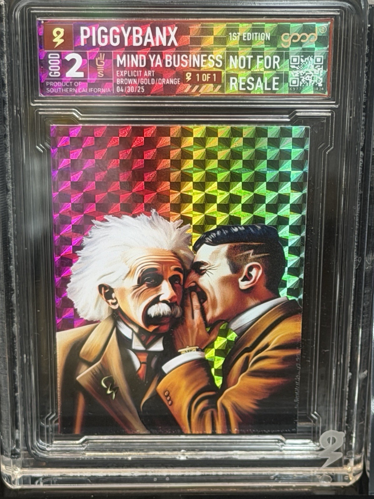Piggybanx Piggy Banx Mind Ya Business Sherbert 1/1 Albert Einstein Nikola Tesla Piggybanx Piggy Banx Mind Ya Business Sherbert 1/1 Albert Einstein Nikola Tesla