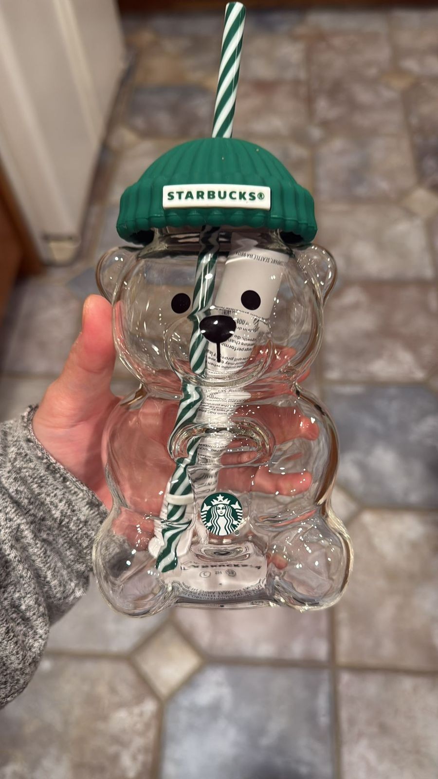 NEW Starbucks 2025 Holiday Bearista Glass Bear Cup Tumbler - Limited Edition NEW Starbucks 2025 Holiday Bearista Glass Bear Cup Tumbler - Limited Edition