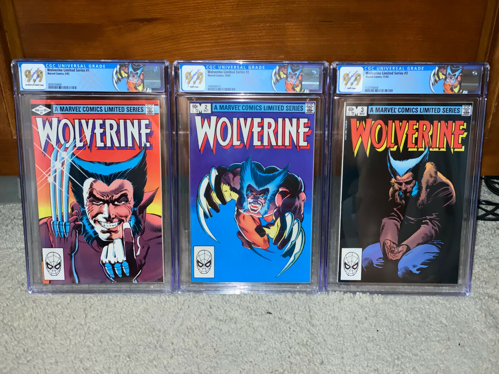 Wolverine Limited Series #1 #2 #3 #4 All CGC 9.9 1982 SET Not 9.8 X-Men cm pr