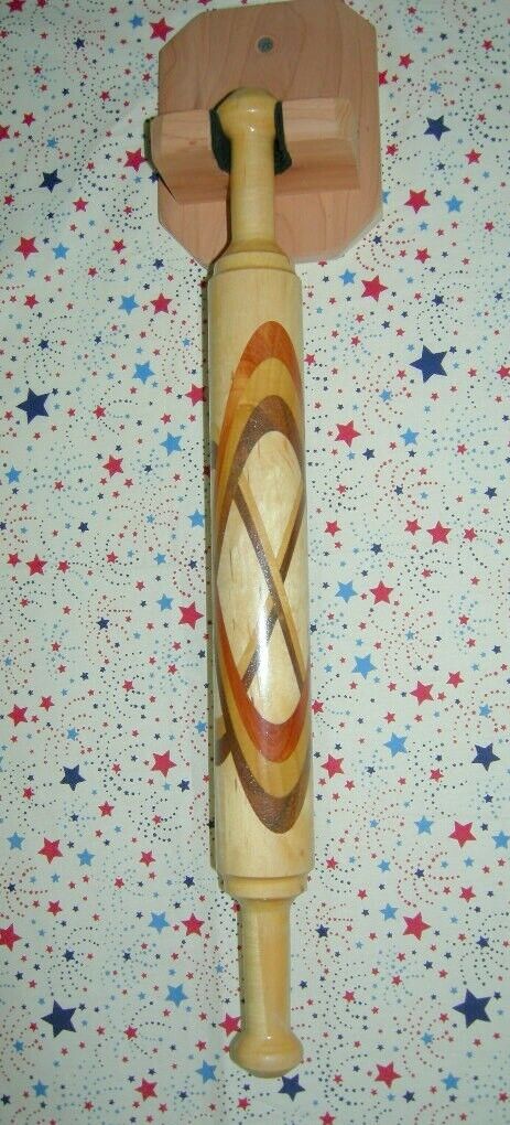 NEW SOLID WOOD Hand crafted Rolling Pin Dough Roller # 228 MOTHERS DAY