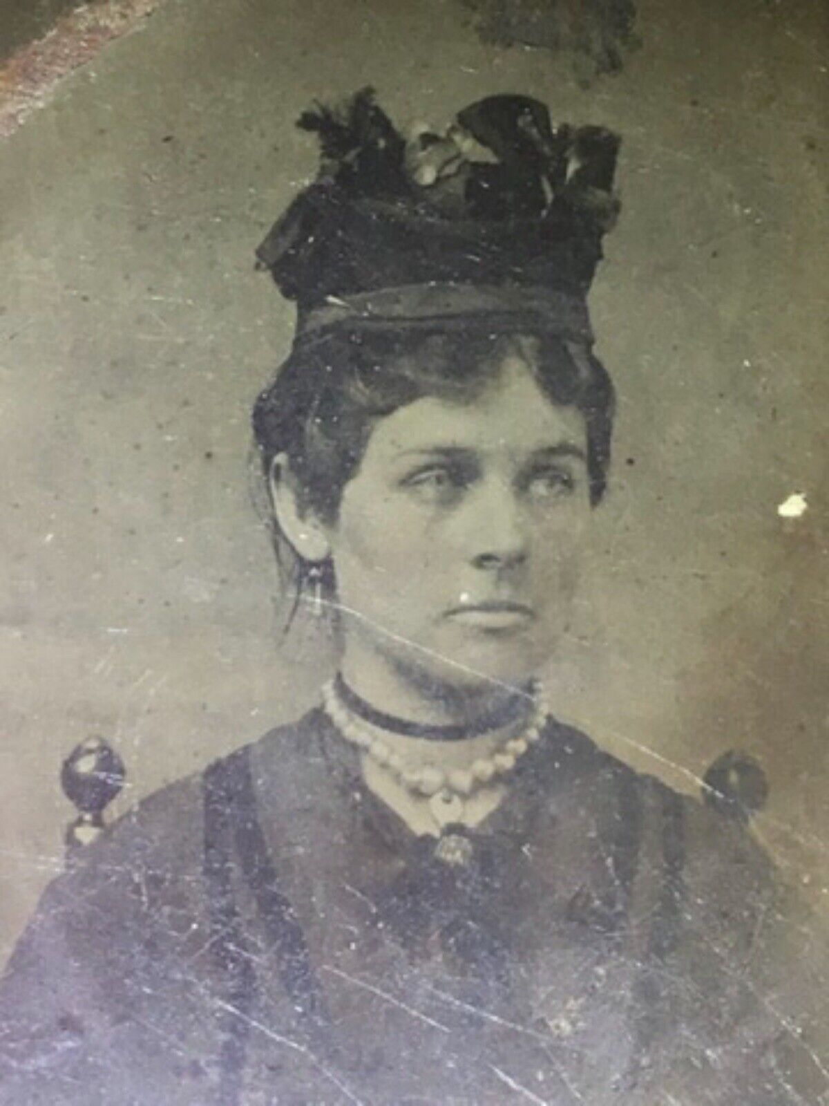 Rare Antique Tintype Of Catherine Devine McCarty Antrim Mother Of Billy The Kid