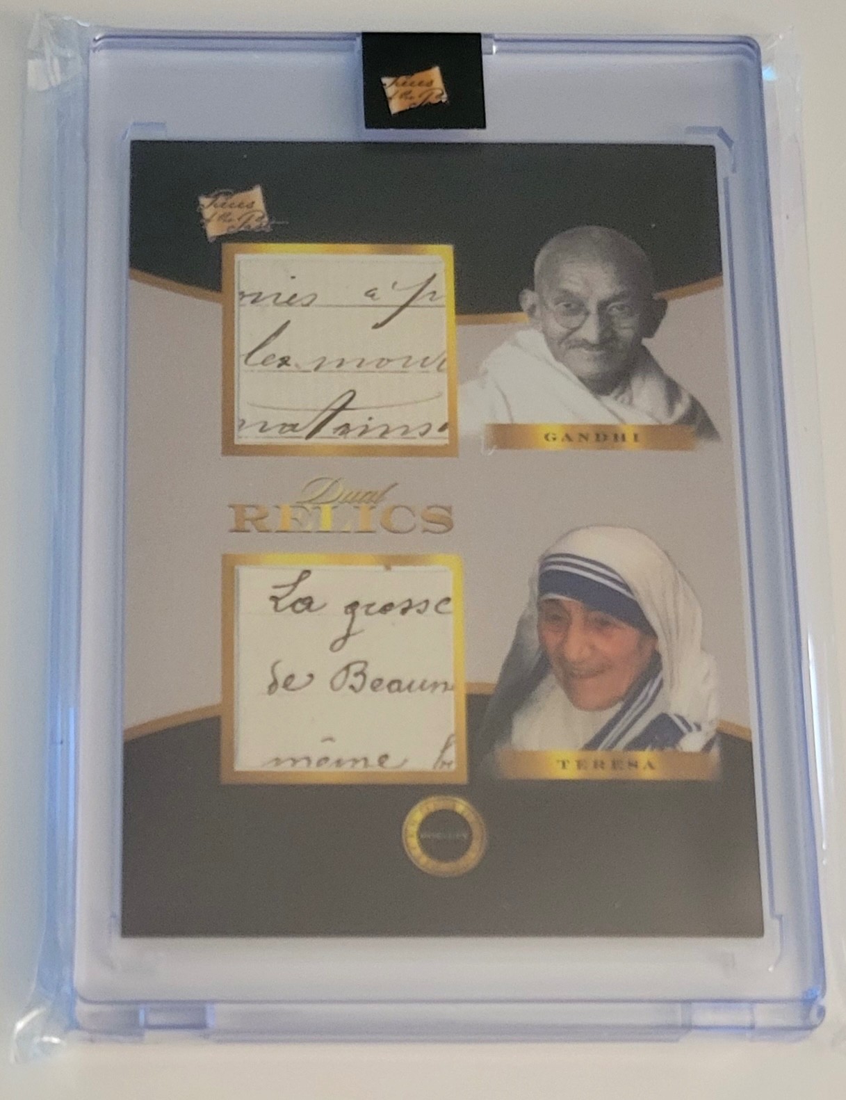 2025 Pieces Of The Past Mother Teresa/Mahatma Gandhi Hand Written Document Relic 2025 Pieces Of The Past Mother Teresa/Mahatma Gandhi Hand Written Document Relic
