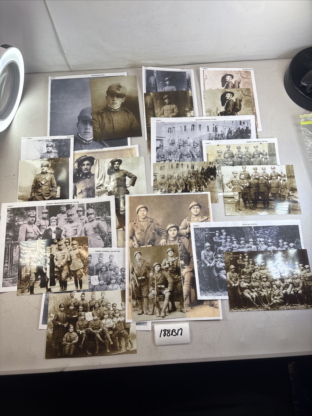 WW1 Italian Soldier Military Photo Lot Group Uniform Italy 188B17 WW1 Italian Soldier Military Photo Lot Group Uniform Italy 188B17