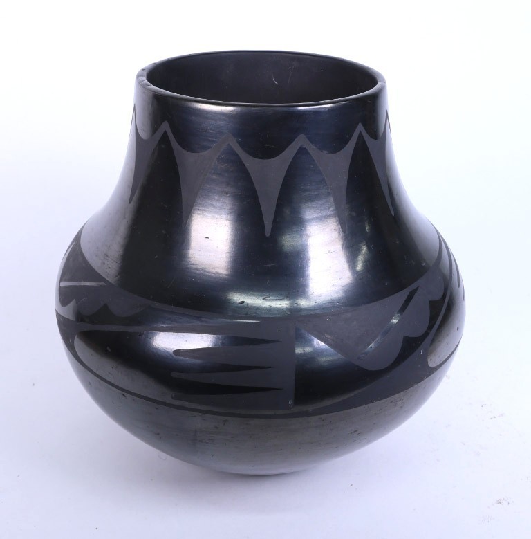 San Ildefonso Pueblo Pottery Jar By Maria and Julian Martinez