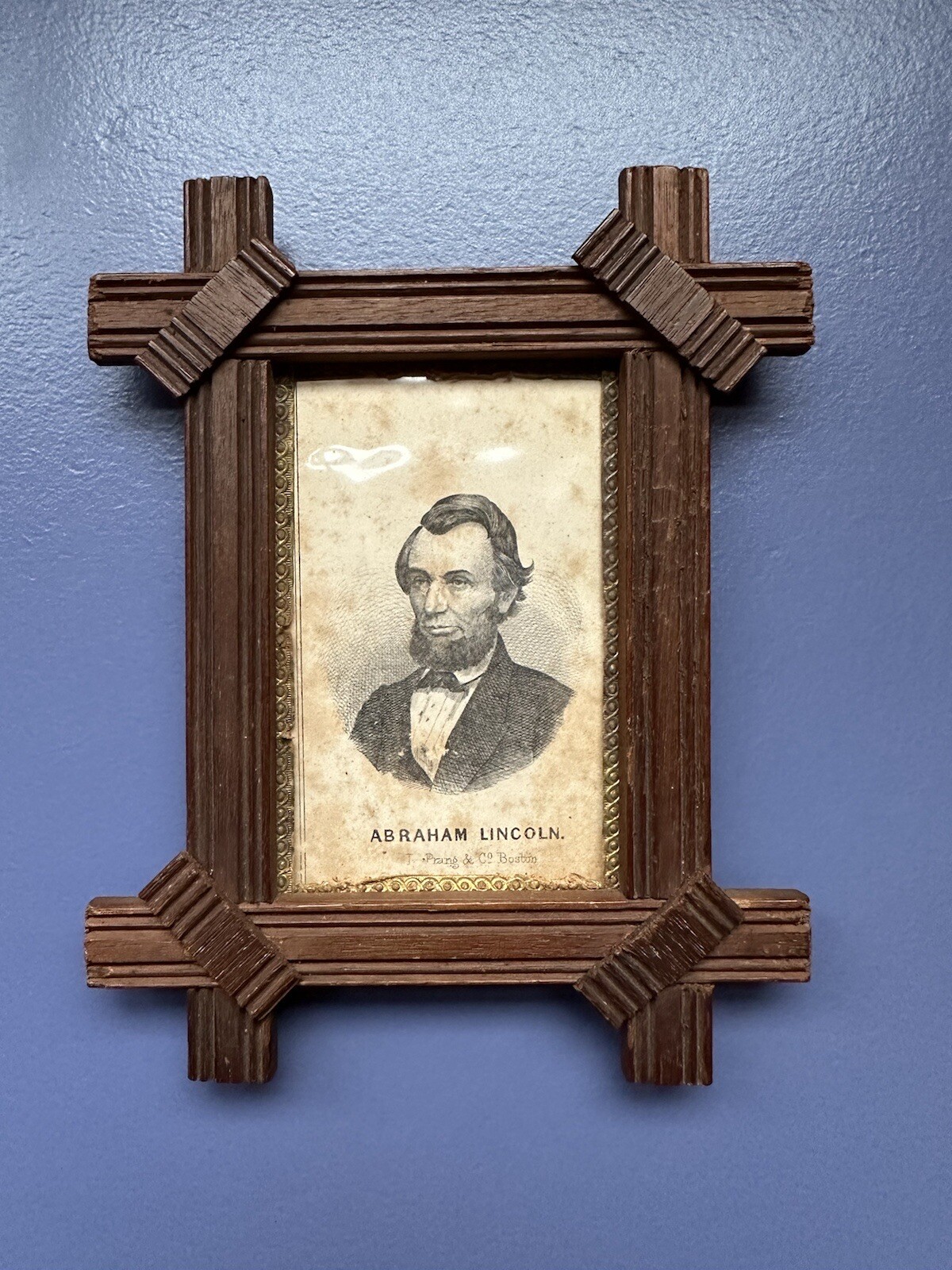 1861 Abraham Lincoln First Edition Louis Prang & Co. Boston lithographic card 1861 Abraham Lincoln First Edition Louis Prang & Co. Boston lithographic card