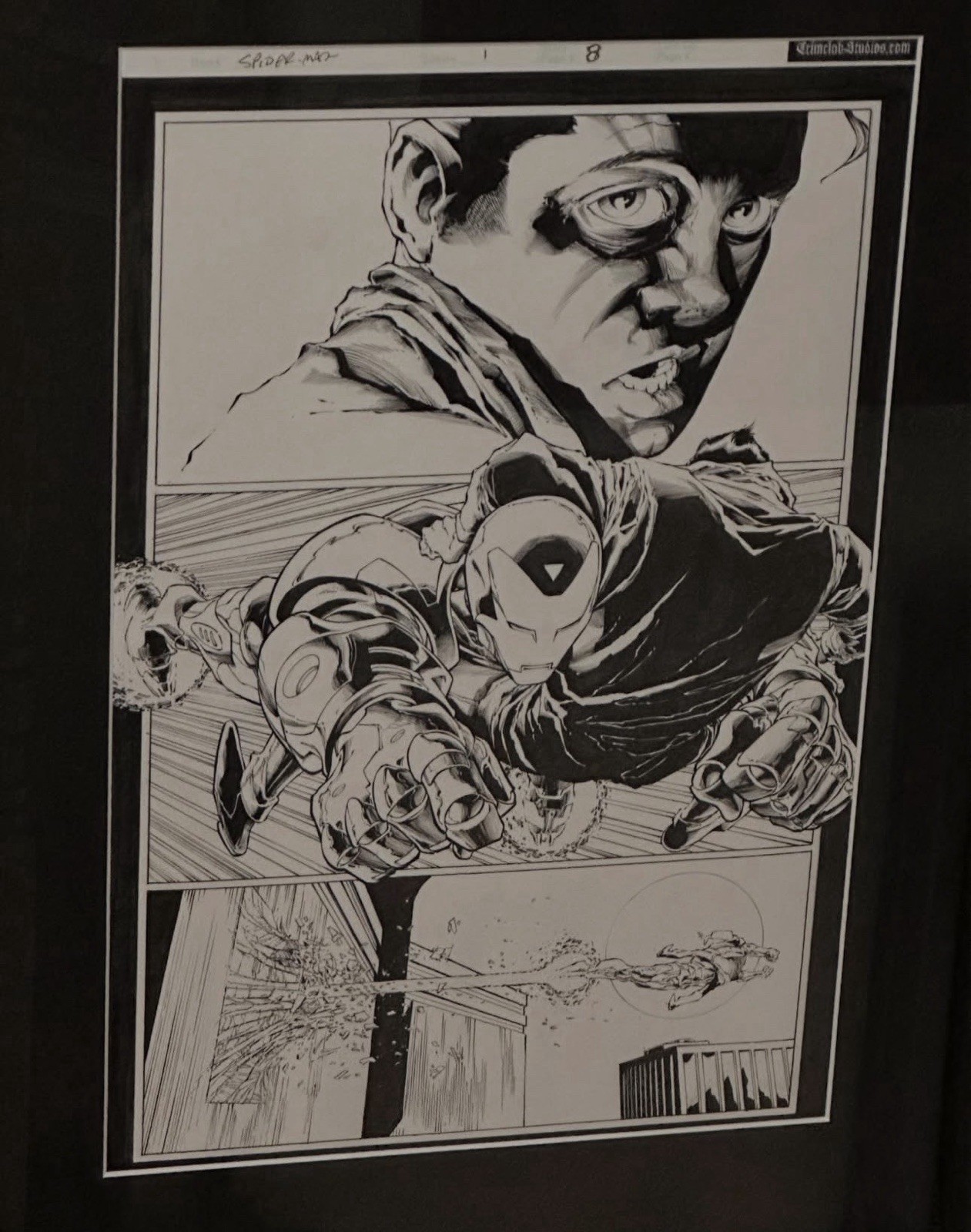 Amazing Spider-man original comic art / Joe Quesada #544 Page 9 One More Day. Amazing Spider-man original comic art / Joe Quesada #544 Page 9 One More Day.