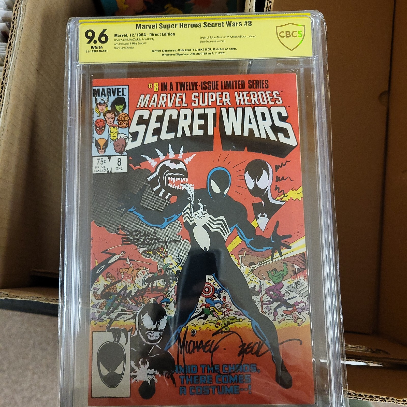 Marvel Super Heroes Secret Wars #8 CBCS 9.6 Triple Remarked Only One On Ebay Marvel Super Heroes Secret Wars #8 CBCS 9.6 Triple Remarked Only One On Ebay