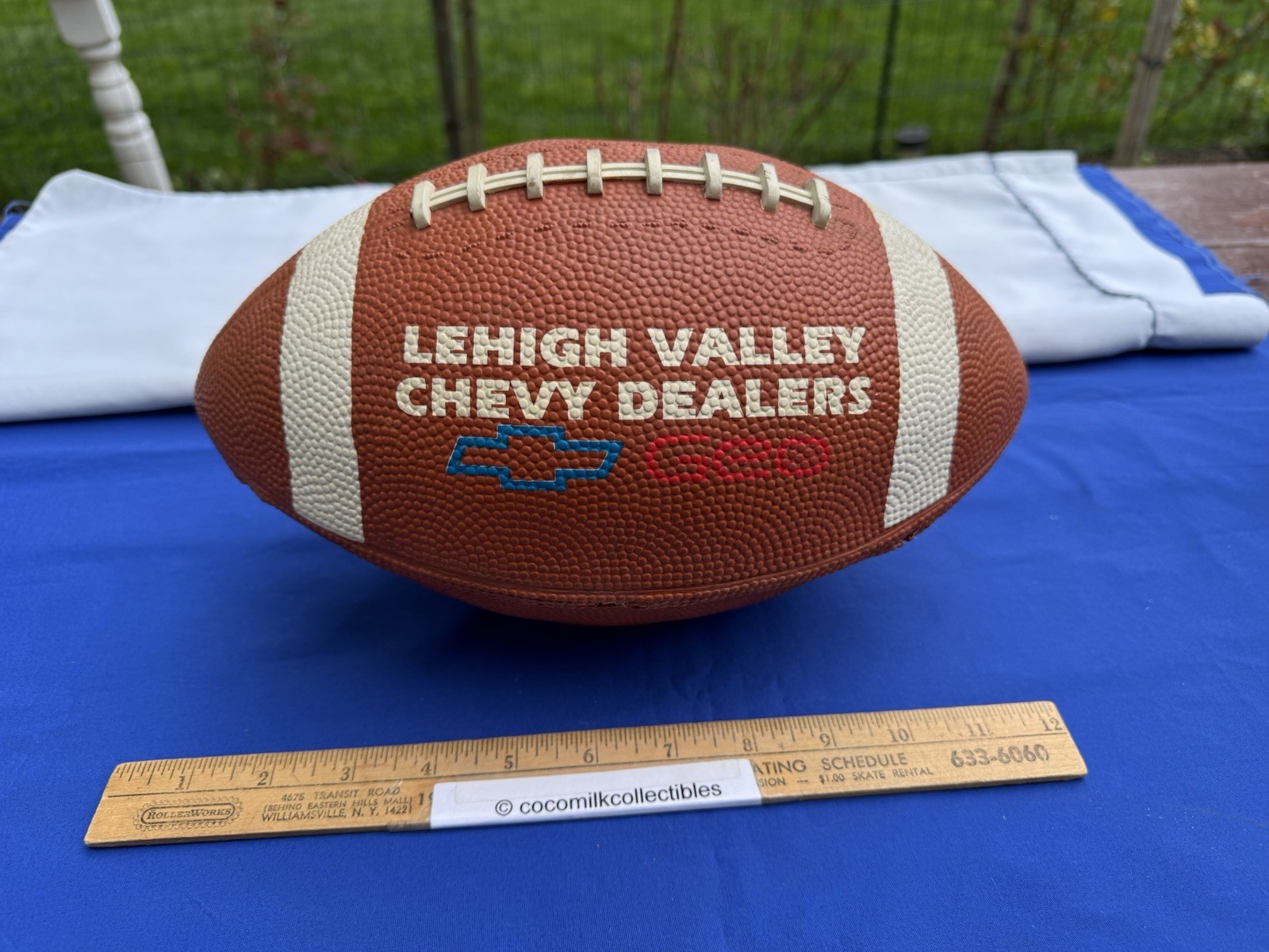 1980's Advertising Football Lehigh Valley PA Chevy Dealers Geo Chevrolet Baden 1980's Advertising Football Lehigh Valley PA Chevy Dealers Geo Chevrolet Baden