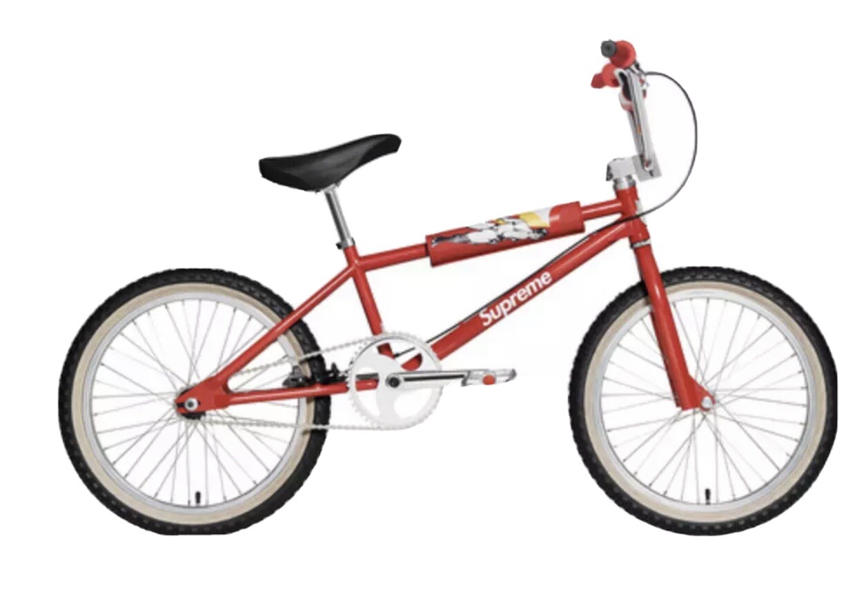 DEADSTOCK SUPREME x S&M 1995 BMX DIRTBIKE RED BIKE NEW IN BOX EXTREMELY LIMITED
