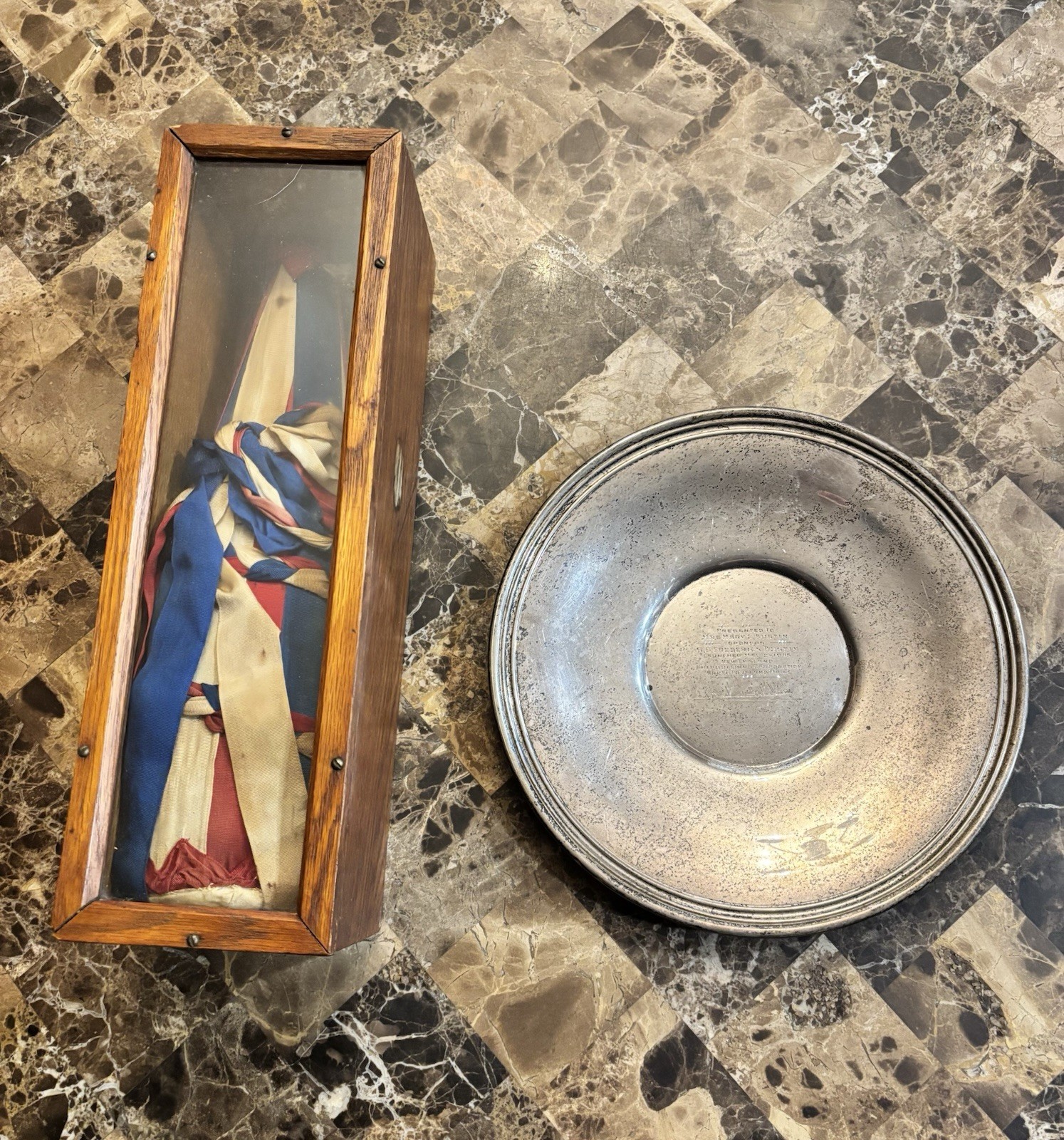 1945 WWII Liberty Ship Christening Set Gorham Sterling Plate Fall Of Berlin Day 1945 WWII Liberty Ship Christening Set Gorham Sterling Plate Fall Of Berlin Day