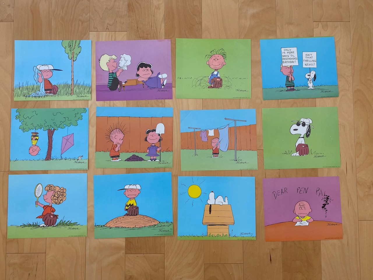 12 Original 1964 Charles Schulz United Features Syndicate Inc. Peanuts Prints 12 Original 1964 Charles Schulz United Features Syndicate Inc. Peanuts Prints