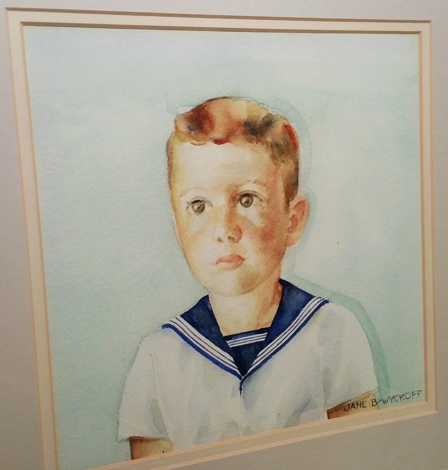 SAM Jane Wyckoff vtg seattle art museum vogue mag red head sailor boy painting SAM Jane Wyckoff vtg seattle art museum vogue mag red head sailor boy painting