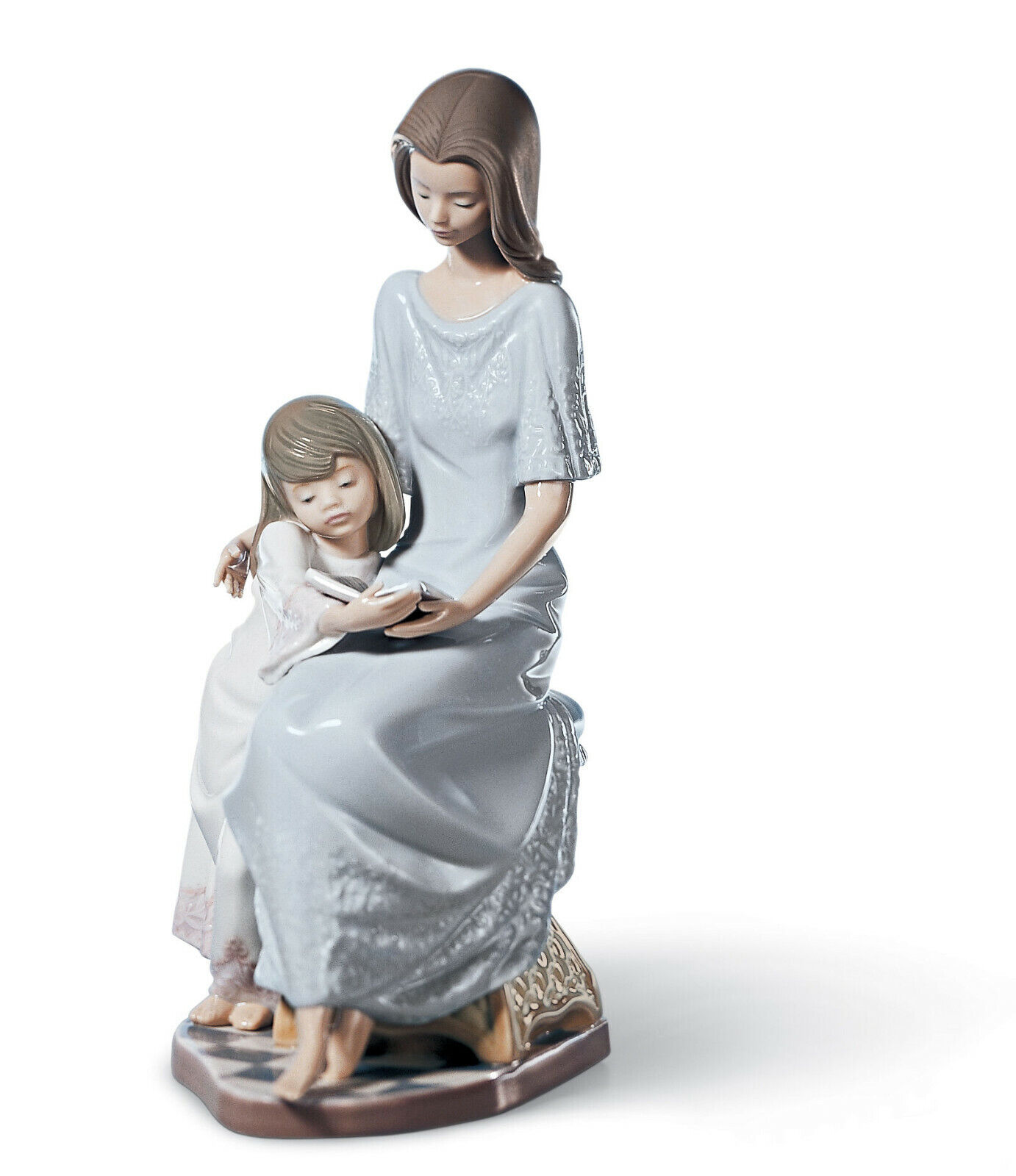 LLADRO BEDTIME STORY MOTHER FIGURINE #5457 BRAND NIB LOVE FAMILY DAUGHTER SAVE$$