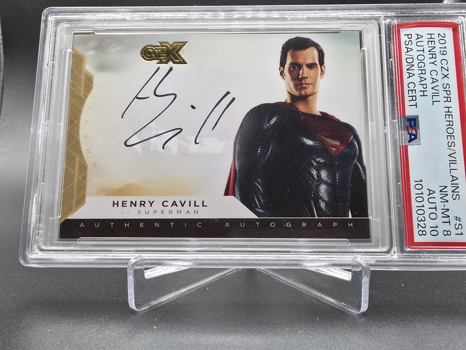 2019 CZX DC Superman HC-S1 Henry Cavill Auto PSA 8 /50 2019 CZX DC Superman HC-S1 Henry Cavill Auto PSA 8 /50